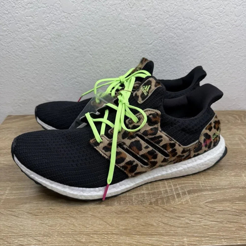 Adidas UltraBOOST DNA Black Leopard Men's Size 15 Running Shoes FZ2731 NEW
